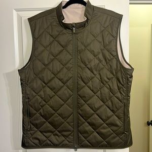 Nike Golf Vest- Reversible Olive Green- Off White